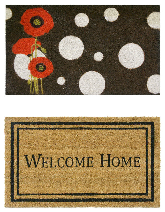 Modern Decor Door Mat Kit, Set of 2 Farmhouse Doormats by Rubber