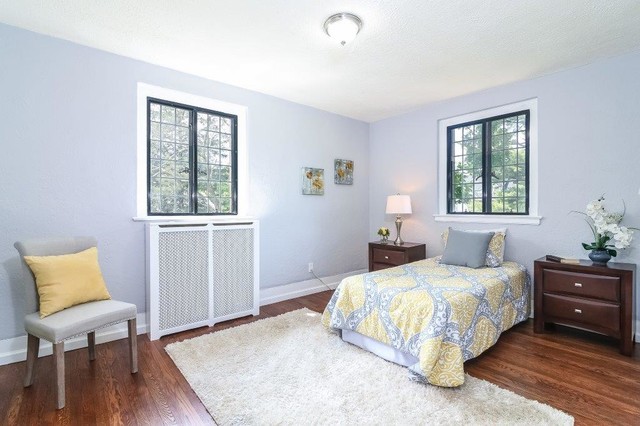 Home Staging After Small Bedroom Transitional Bedroom