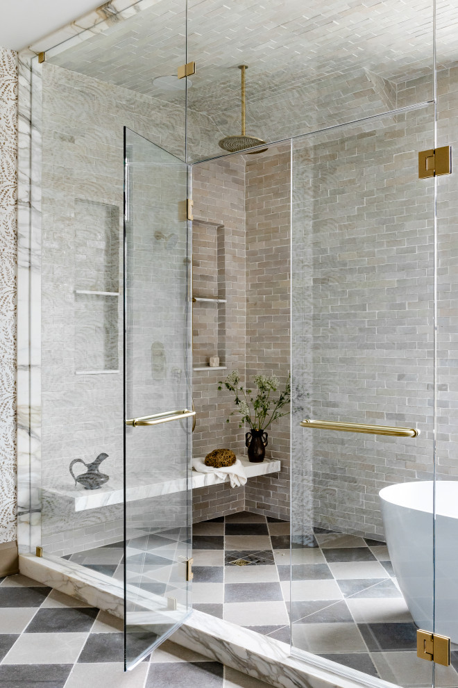 Inspiration for a transitional home design remodel in Chicago