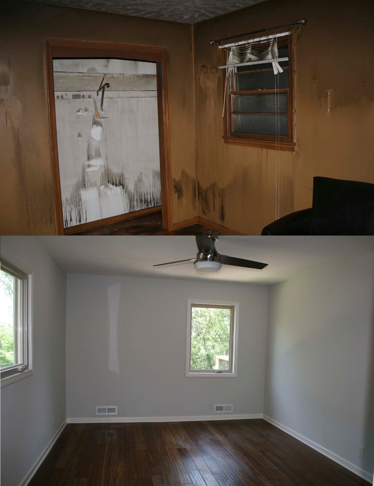 Home design - transitional home design idea in Omaha