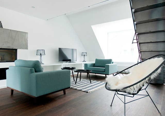 Galeriewohnung M&uuml;nchen skandinavisk-vardagsrum