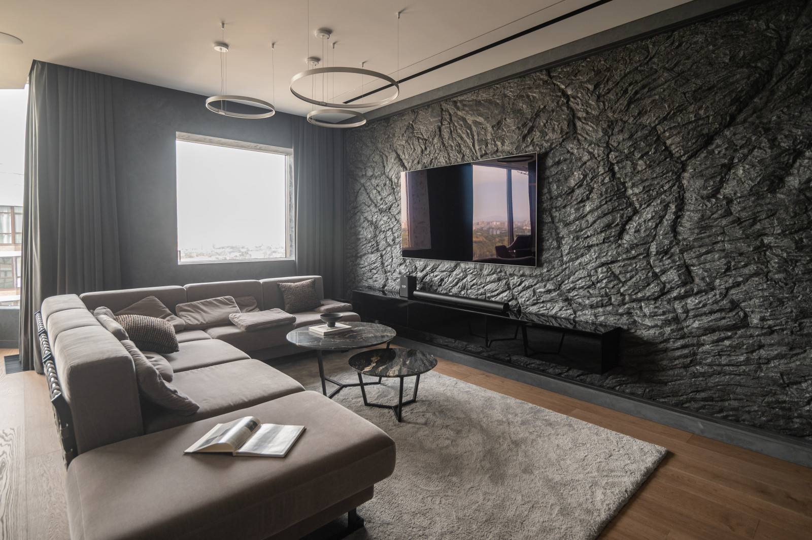 Пентхаус (современный) - гостиная