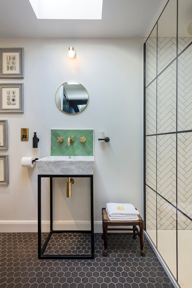 Design ideas for an eclectic bathroom in Kent.