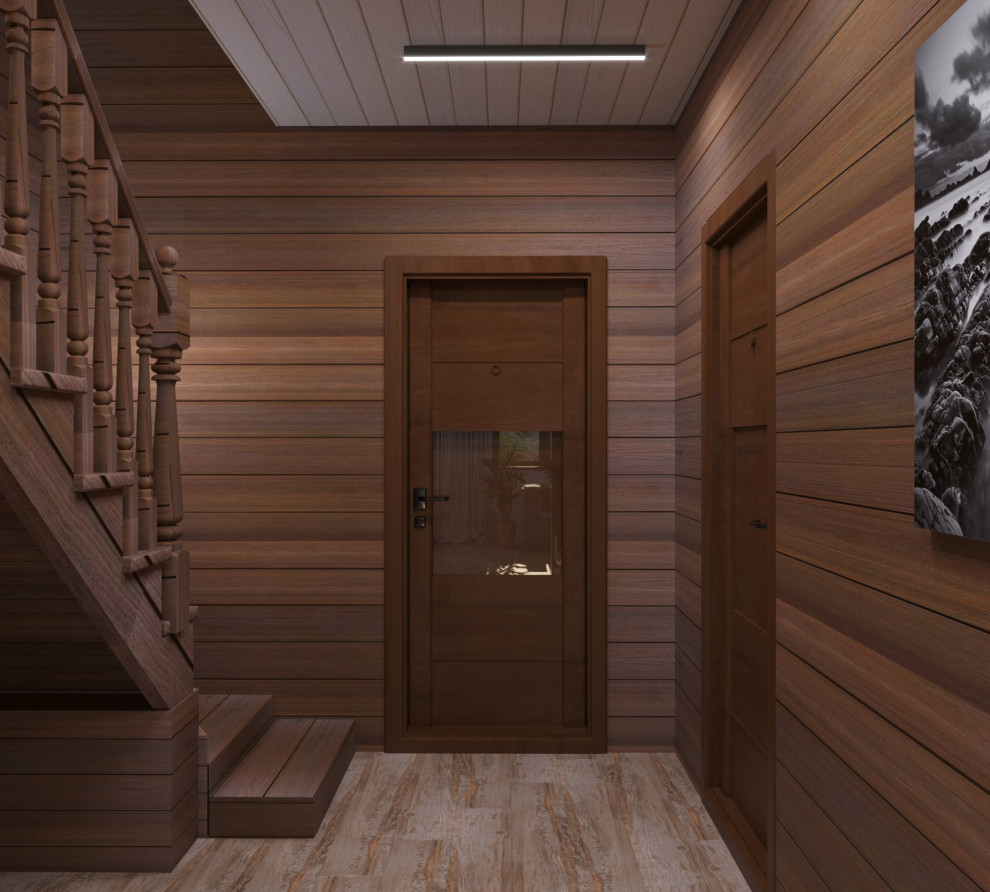 Двухэтажный дом с стиле скандинавского минимализма