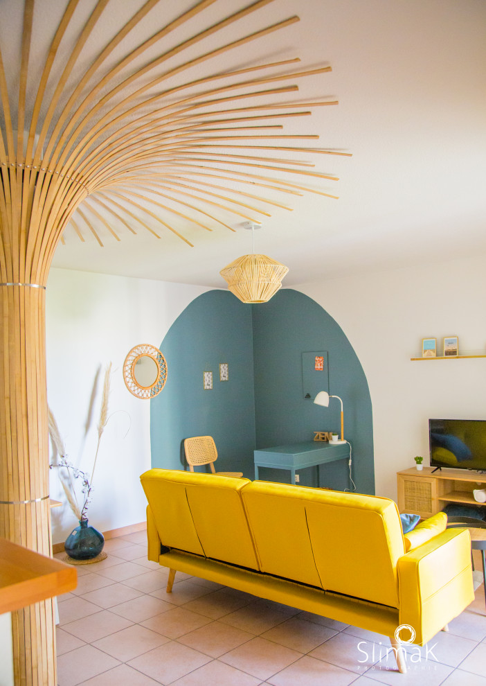 This is an example of a modern living room in Toulouse.
