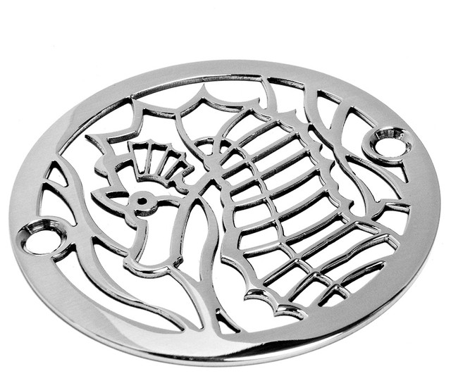 Sea Horse Shower Drain Contemporary Showerheads And Body Sprays by Designer Drains