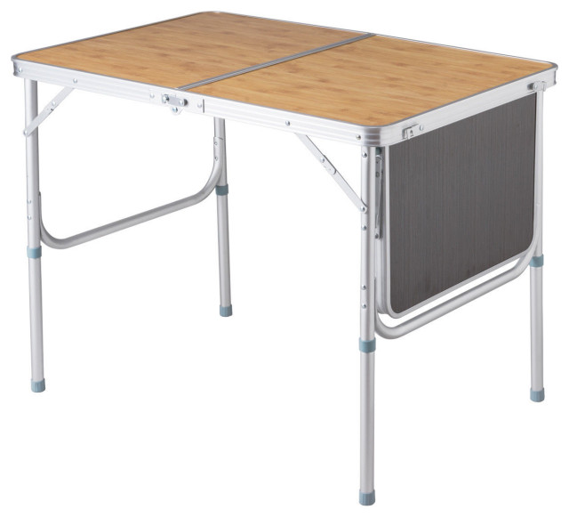 Costway Aluminum Folding Picnic Camping Table Lightweight Indoor