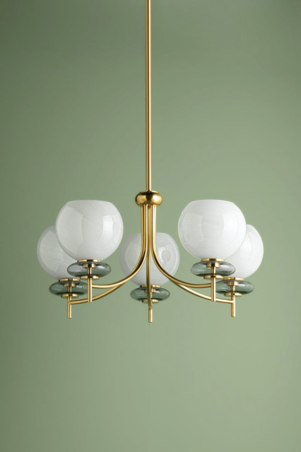 Mitzi Alexia 15" Chandelier Aged Brass - Contemporary - Chandeliers ...
