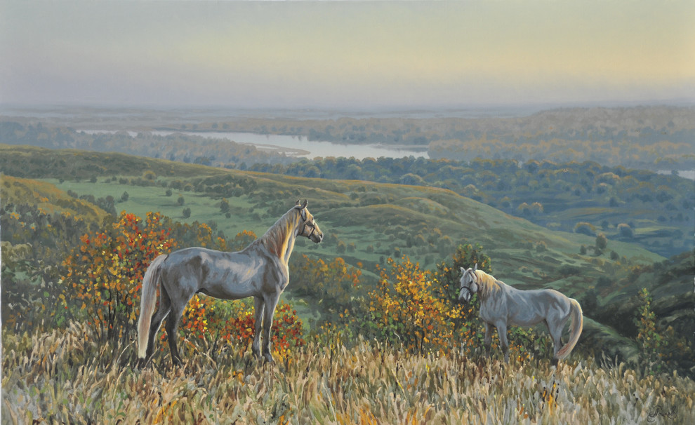 Пейзажи с лошадьми