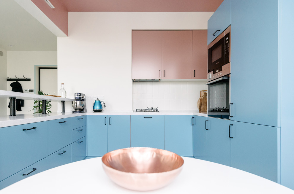 Красочная кухня в скандинавском стиле. Модель Jazz. Автор Борис Денисюк