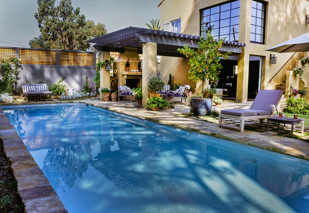 Design ideas for a country pool in San Diego.