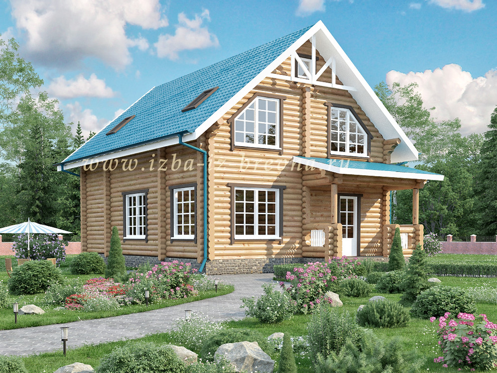 Проекты домов из оцилиндрованного бревна и профилированного бруса