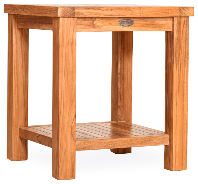 Teak Wood Tundra Outdoor Patio Side Table, made from AGrade Teak Wood