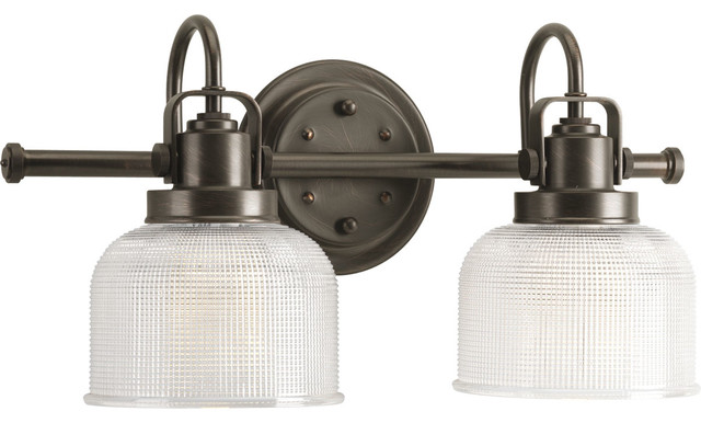 Progress Lighting P2991 Archie Two Light Bathroom Vanity 2 Light Bath And Vanity Venetian Bronze