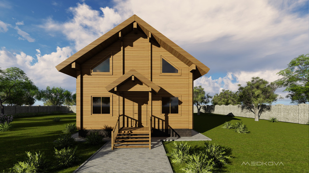 Проект деревянного дома из бруса