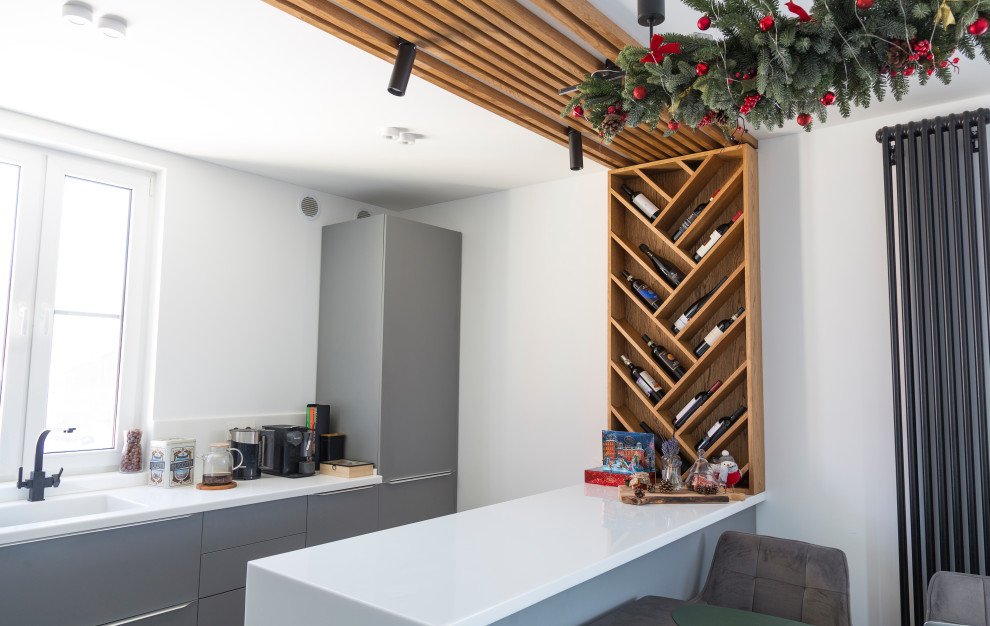 Винный стеллаж из дуба в масле