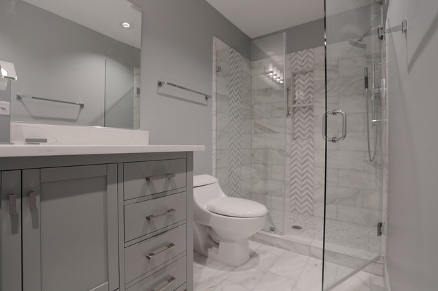 Reston Condominium Remodel contemporary-bathroom
