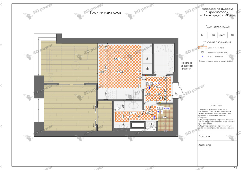 Рабочая документация для дизайн-проекта квартиры