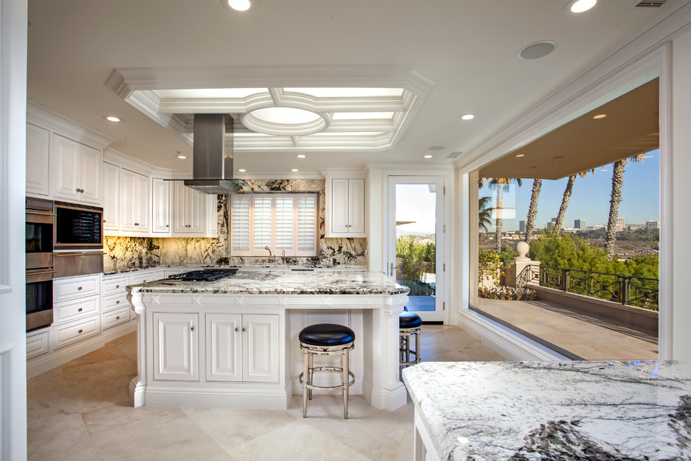 This is an example of a traditional kitchen in Orange County.