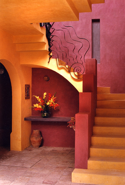 House for Two Architects eclectic-staircase