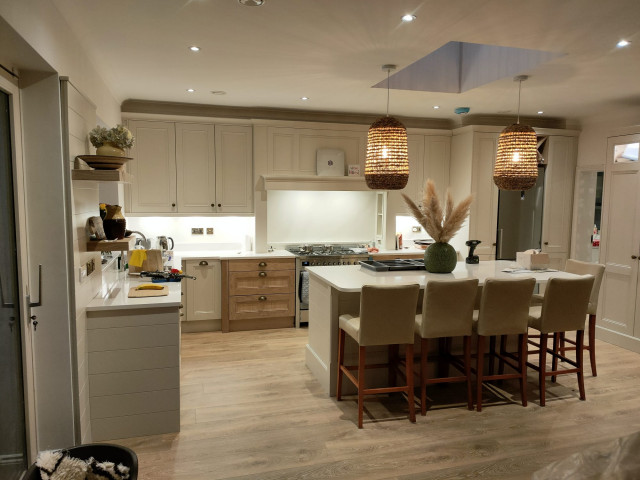 Beaded Shaker Kitchen contemporary-kitchen