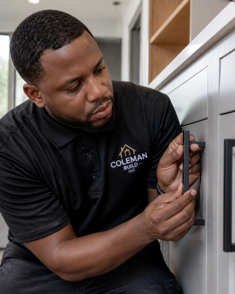 fixing cabinets in the kitchen