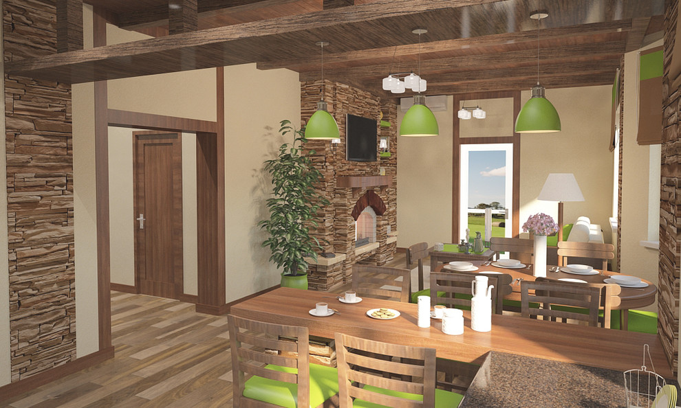 Дизайн интерьера кухни-гостиной