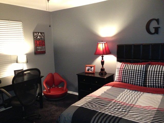Teen Boy Room Minimalistisch Schlafzimmer Dallas