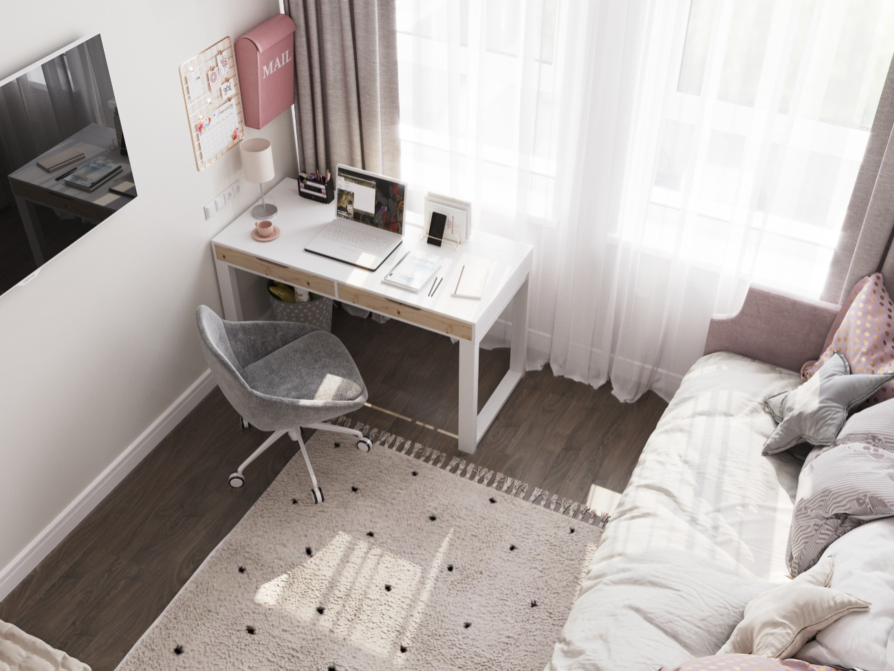 Комната для двух сестер в Москве ЖК "Скандинавия"