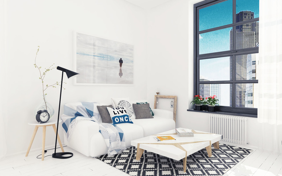 Гостиная в скандинавском стиле