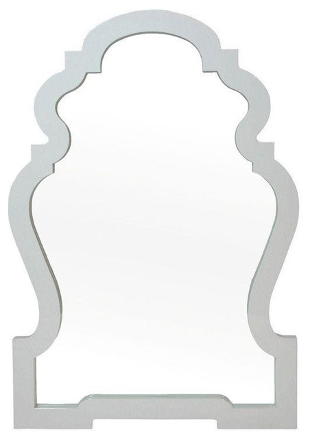 Jonathan Adler Modern White Queen Anne Mirror 700 Est Retail Jonathan Adler Modern White Queen Anne Mirror 700 Est Retail 450 On Chair