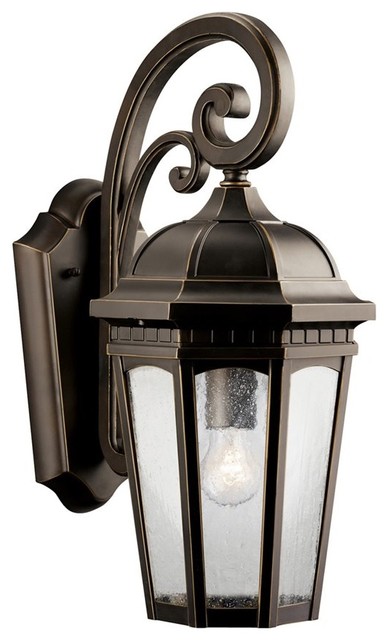 KICHLER Courtyard Traditional Outdoor Wall Sconce X-ZR3309