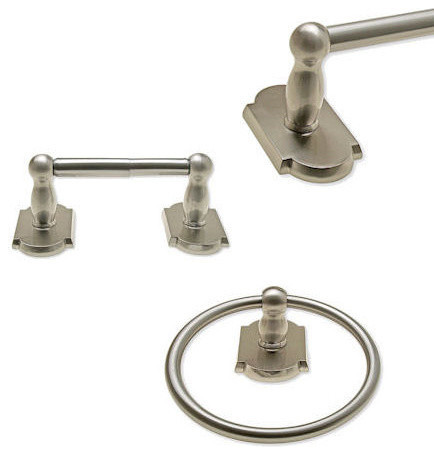 Ketchum Series 3 Piece Satin Nickel Bathroom Hardware Set