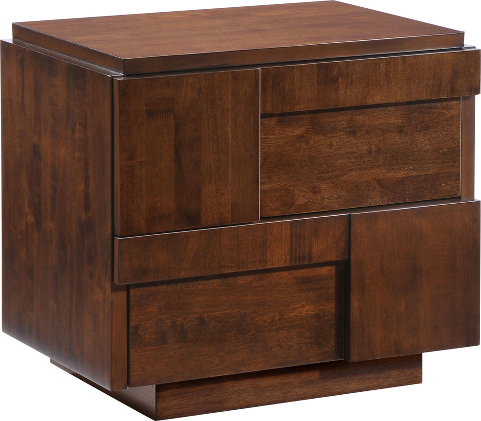 Zuo Modern San Diego Night Stand Walnut Transitional Nightstands And Bedside Tables by Zuo