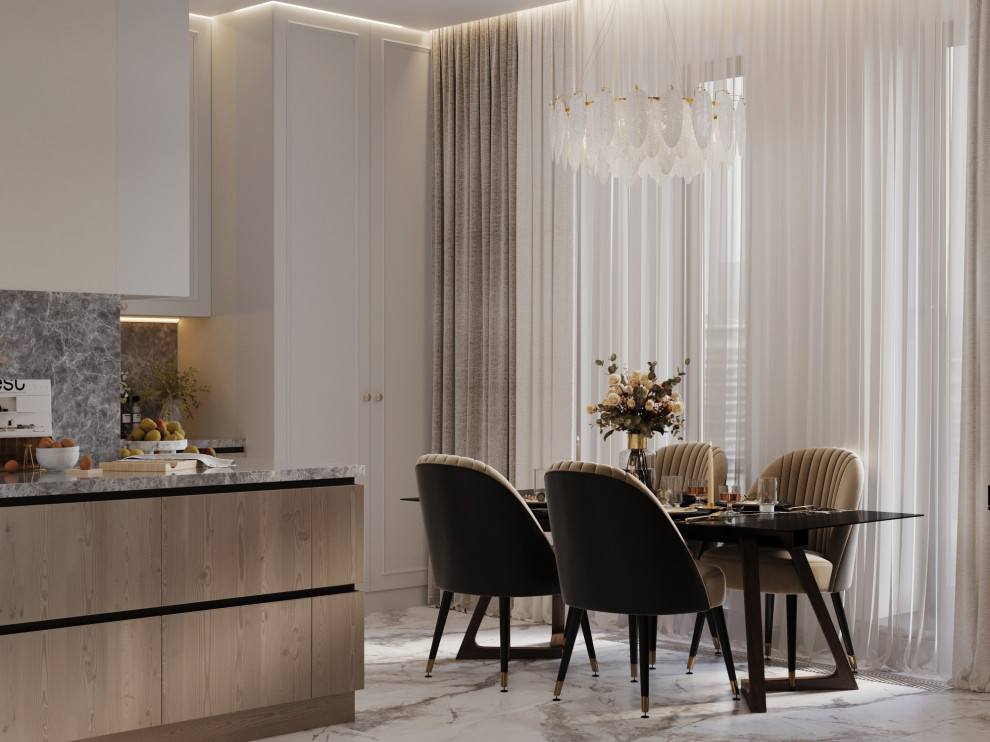 Современный проект квартиры 116 м² для семейной пары