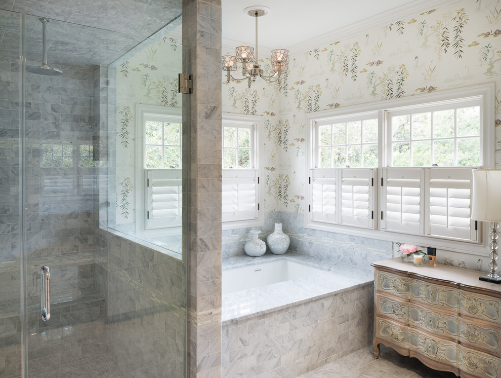 Large transitional bathroom photo in Austin