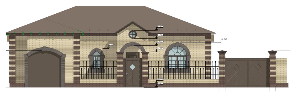 Дизайн и визуализация фасада частного дома