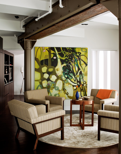Duane Street Duplex contemporary-vardagsrum