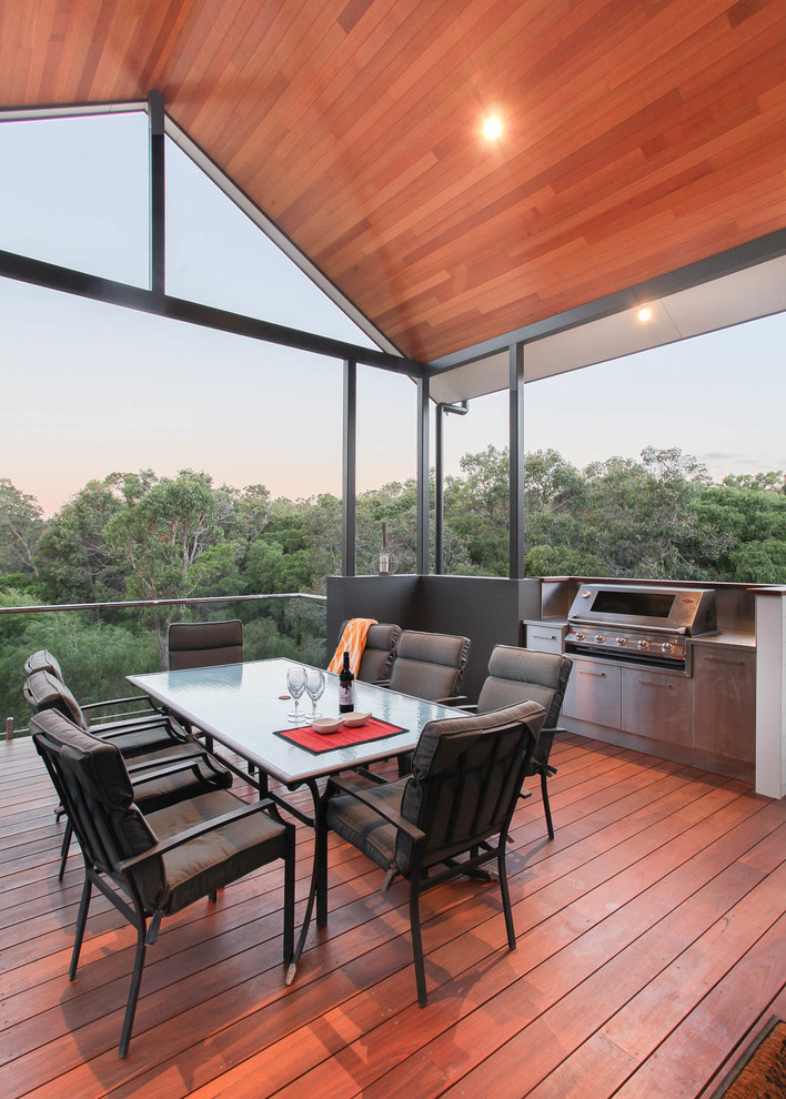 This is an example of a beach style deck in Perth.
