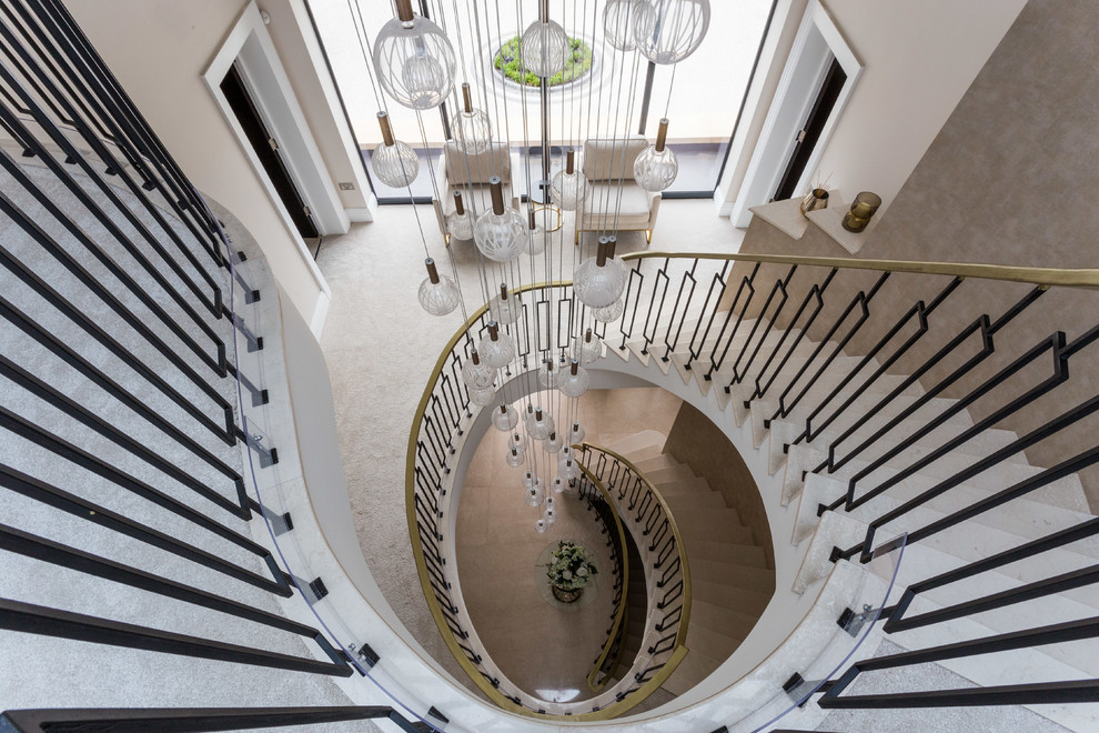 Inspiration for a transitional staircase in Hertfordshire.