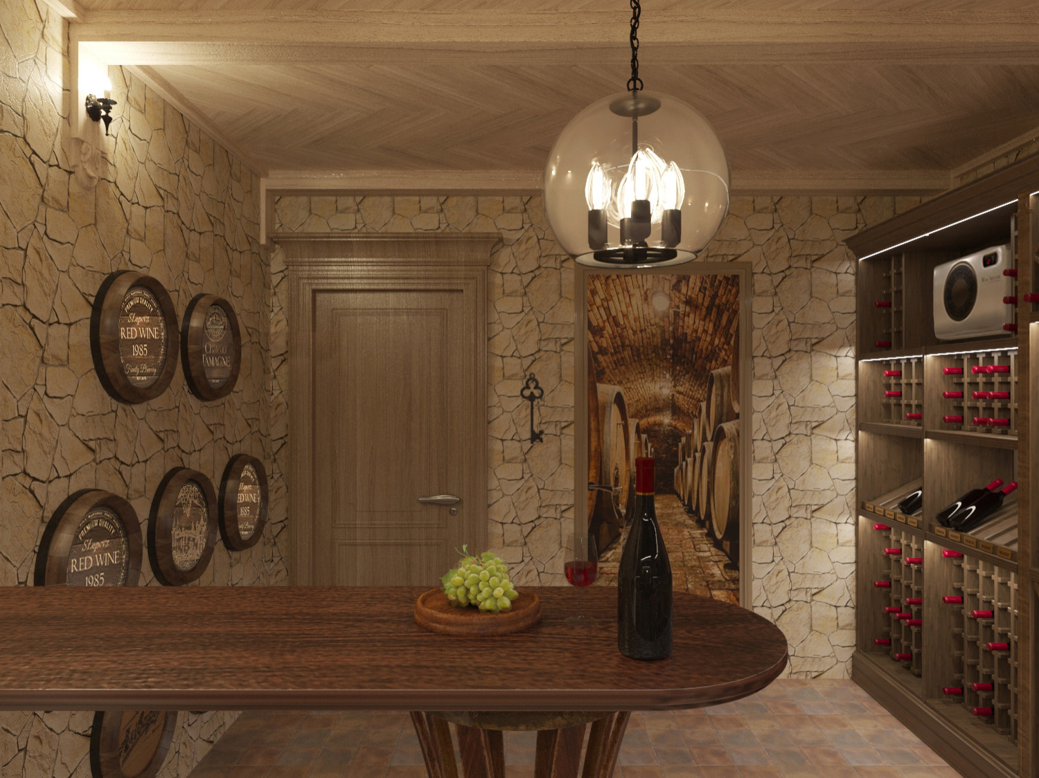 Винный погреб визуализация