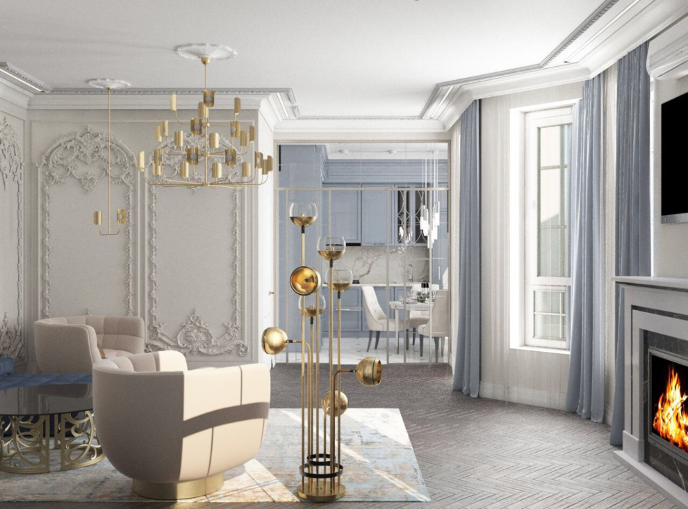 Гостиная контемпорари