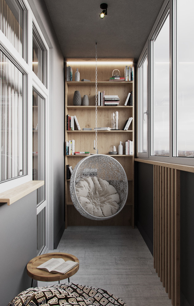 Бетон, дерево и камень