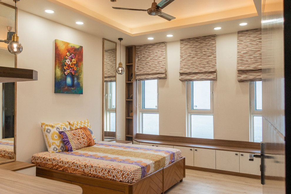 Design ideas for an eclectic bedroom in Delhi.
