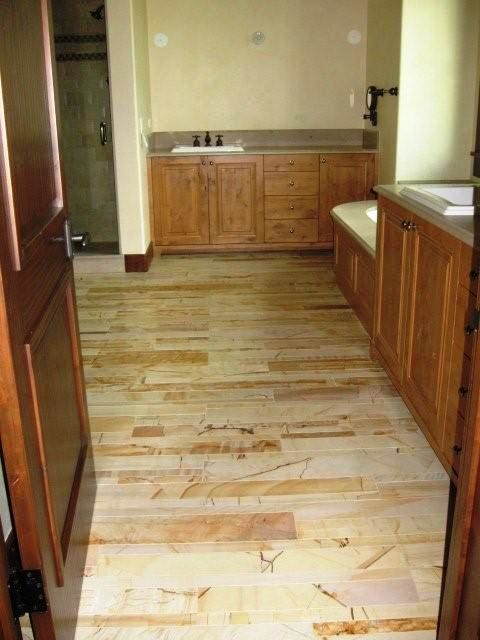 Inspiration for a rustic home design remodel in Denver