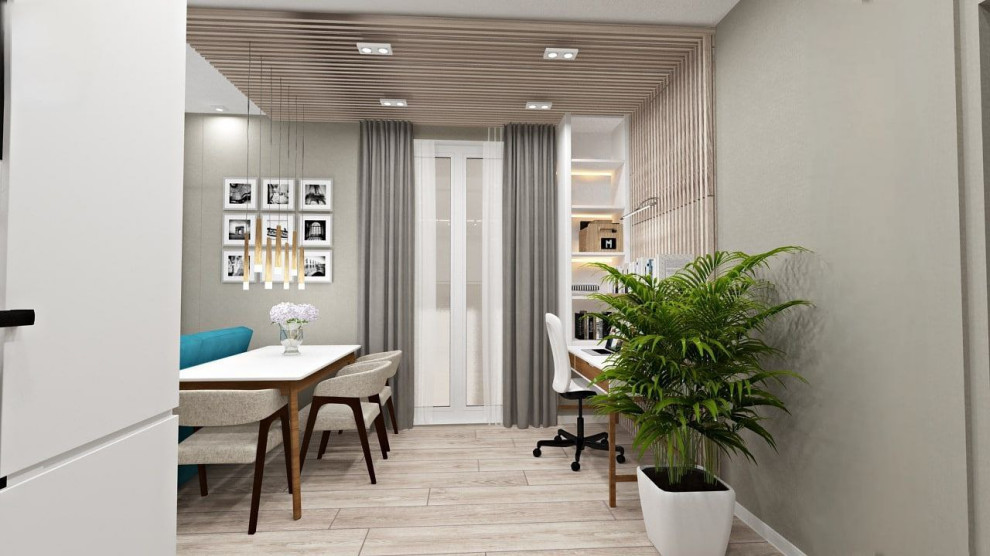 Дизайн проект трехкомнатной квартиры для молодой семьи