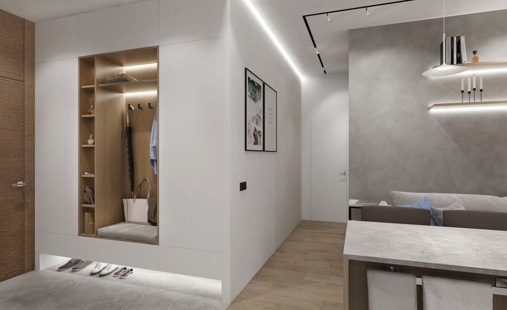 Квартира 50м2 в современном стиле для молодой семьи в ЖК "Ленинград"