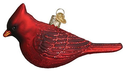 Old World Christmas Northern Cardinal Handcrafted Hanging Tree Ornament