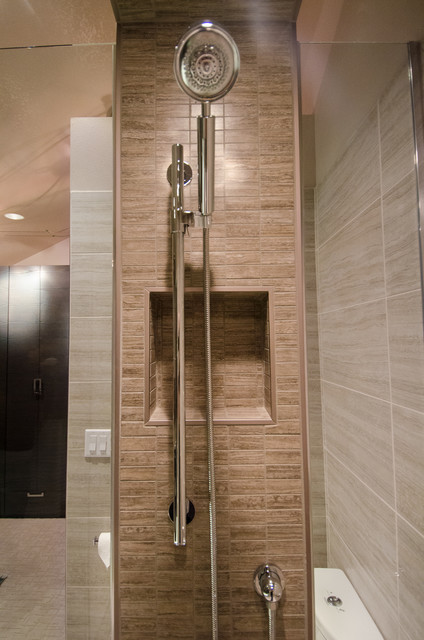 Master Bath with Vaulted Ceiling Remodel contemporary-badrum