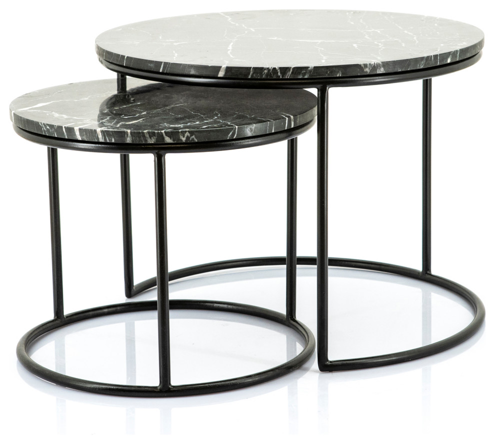 Marble Nesting Coffee Tables By Boo Romeo Industrial Coffee Table Sets By Dutch Furniture